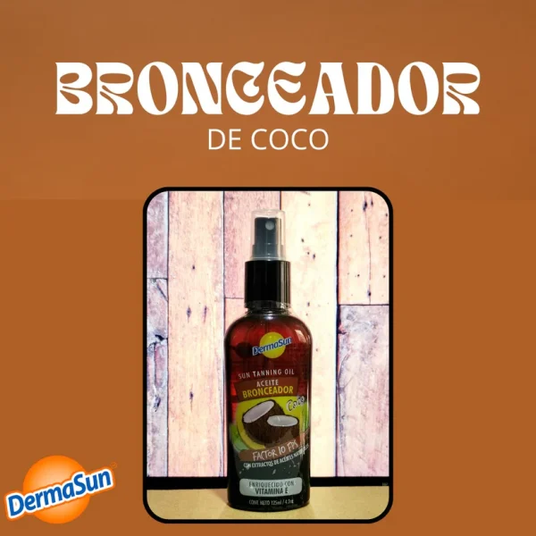 Bronceador de Coco Aceite 10FPS 125 ml