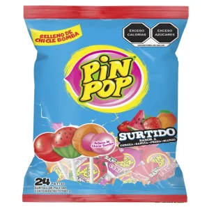 Paletas Pin Pop Surtido Bolsa