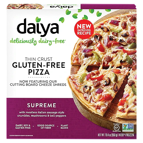 THIN CRUST GLUTEN-FREE PIZZA SUPREME