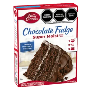 Harina para Pastel Chocolate Fudge Super Moist de Betty Crocker