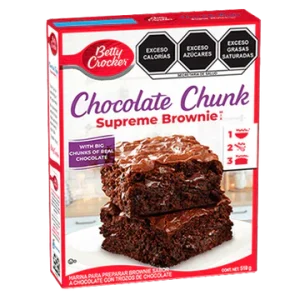 Harina para Brownies Supreme Brownie Chocolate Chunk de Betty Crocker